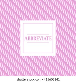 Abbreviate banner
