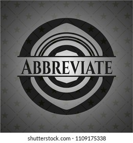 Abbreviate black emblem