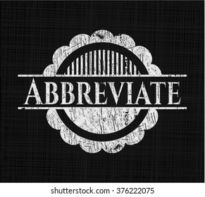Abbreviate chalk emblem
