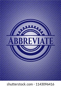 Abbreviate denim background
