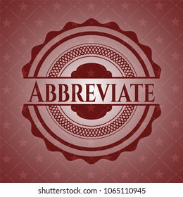  Abbreviate realistic red emblem