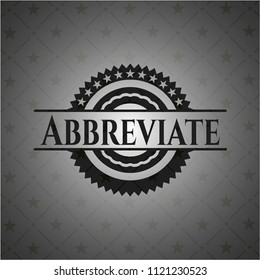 Abbreviate retro style black emblem