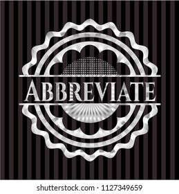 Abbreviate silver emblem