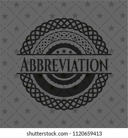 Abbreviation black badge
