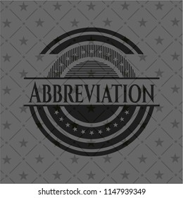 Abbreviation black badge