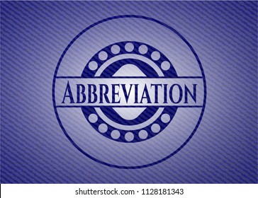 Abbreviation jean background