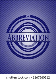 Abbreviation jean background
