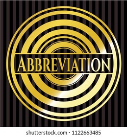 Abbreviation shiny badge
