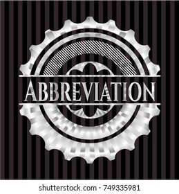 Abbreviation silvery badge