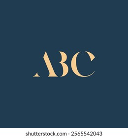 ABC abstract letter logo design. This logo is designed by three abstract letters.