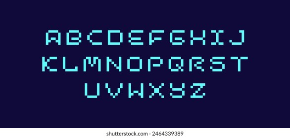 abc alphabet font technology game style