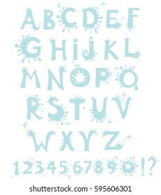 abc. Alphabet isolated on White background. Vector illustration