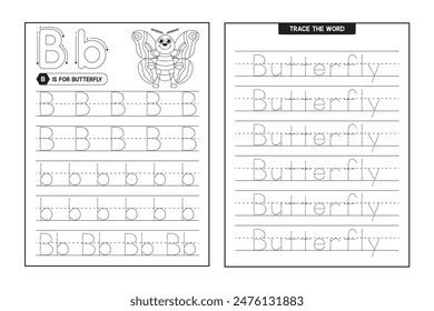 Actividad de seguimiento de letras ABC y Alphabet Libro de trabajo de escritura preescolar