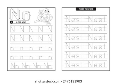 ABC and Alphabet Letter Tracing Activity Preschool Writing Workbook