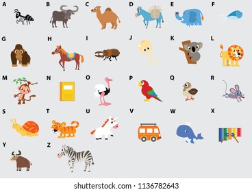abc alphabet vector  illustration