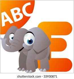 ABC animals: E is for Elephant