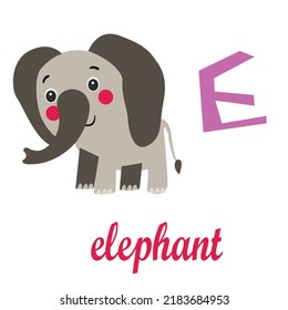 1,214 E Letter Elephant Images, Stock Photos & Vectors | Shutterstock