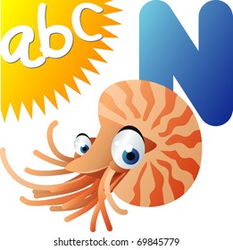 ABC animals: N is for Nautilus
