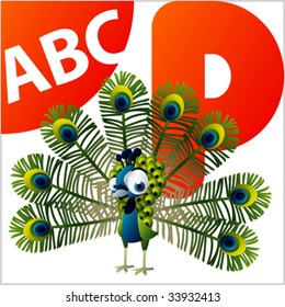 ABC Animals: P is for Peacock