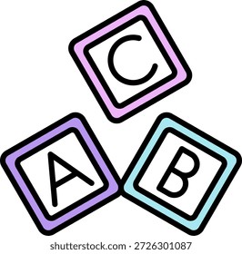Abc Block New Creative Icon Design Vector