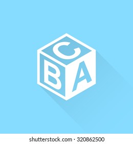 ABC Block Vector Icon.