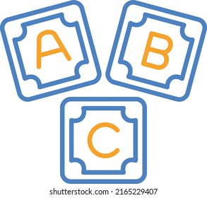 Abc Block vector icon. Can be used for printing, mobile and web applications.