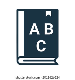 ABC book icon. Simple editable vector illustration.