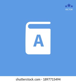 ABC book icon. Vector illustration EPS 10.