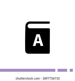 ABC book icon. Vector illustration EPS 10.