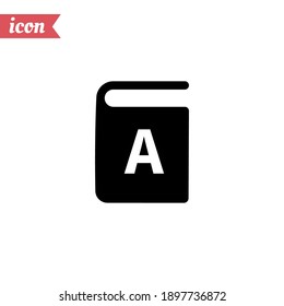 ABC book icon. Vector illustration EPS 10.