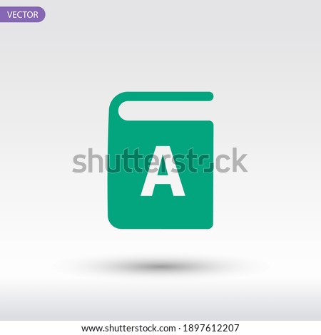 ABC book icon. Vector illustration EPS 10.
