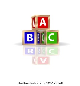 ABC Building Blocks Vector