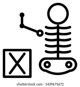 ABC with Capital Letter X from Alphabet and x-ray Image for kid 