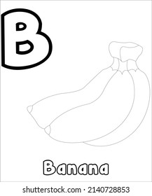 arte de la línea de la página de color ABC