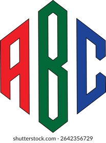 Abc company logo design professional clean vector graphic