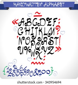 ABC concept. Typography design. Alphabet vector letters.