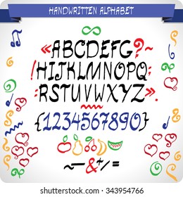 ABC concept. Typography design. Alphabet vector letters.