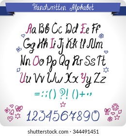 ABC concept. Typography design. Alphabet vector letters.