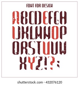 ABC concept. Typography design. Alphabet vector letters.
