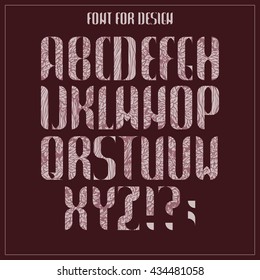 ABC concept. Typography design. Alphabet vector letters.
