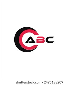Logo de la letra minimalista creativa ABC. ABC iniciales de Vector único alfabeto letra logo diseño
