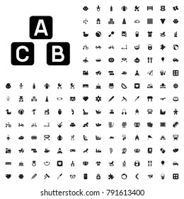 Abc cube icon illustration isolated vector sign symbol. baby icons vector set.