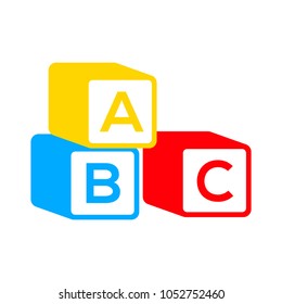 Abc cubes illustration