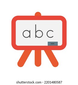 Abc , desk, blackboard colored icon. Simple colored element illustration. Abc , desk, blackboard concept symbol design from education set. Can be used for web and mobile