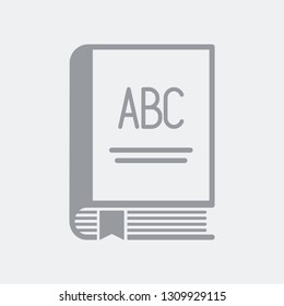 Abc education book icon