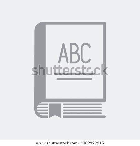 Abc education book icon
