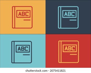 Abc Education Book Logo Template, Simple Flat Icon Of education,school,abc