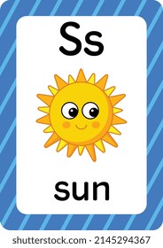 ABC Flashcards. Letter, word and picture. Educational Alphabet cards for children. kids alphabet pages.
