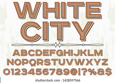 abc Font alphabet Script Typeface handcrafted handwritten vector label design old style.Shadow Effect.vintage Hand Drawn.Retro Typography.Vector Illustration.