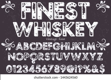 abc Font alphabet Script Typeface handcrafted handwritten vector label design old style.Shadow Effect.vintage Hand Drawn.Retro Typography.Vector Illustration.
